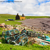Buy canvas prints of Shetland Coastal Landscape Scotland by Pearl Bucknall