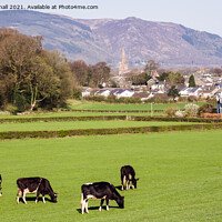 Buy canvas prints of Keswick Town and Countryside Cumbria by Pearl Bucknall
