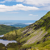 Buy canvas prints of Scenic Cnicht Mountainside Snowdonia Wales by Pearl Bucknall