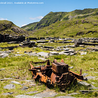 Buy canvas prints of Rhosydd Slate Quarry and Cnicht Snowdonia Wales by Pearl Bucknall