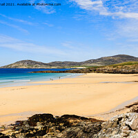 Buy canvas prints of Beautiful Beach Harris Outer Hebrides Scotland by Pearl Bucknall