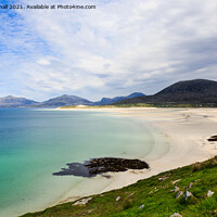 Buy canvas prints of Beautiful Luskentyre Beach Harris Scotland by Pearl Bucknall