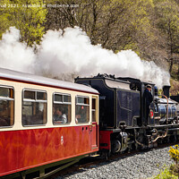 Buy canvas prints of Welsh Highland Railway Steam Train by Pearl Bucknall