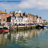 Buy canvas prints of Custom House Quay Weymouth Harbour Dorset by Pearl Bucknall