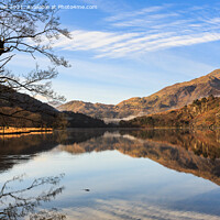 Buy canvas prints of Reflections in Llyn Gwynant Lake Snowdonia Wales by Pearl Bucknall