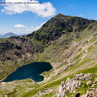 Buy canvas prints of Snowdon Mountain Snowdonia Wales by Pearl Bucknall