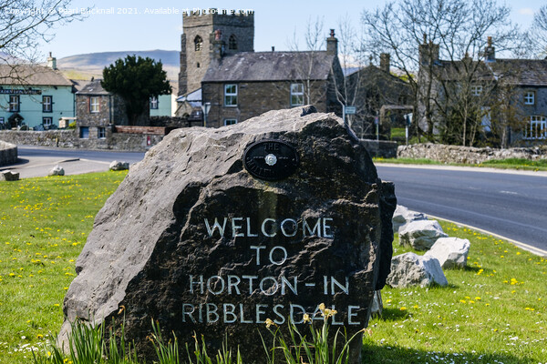 Horton-in-Ribblesdale Village Yorkshire Dales Picture Board by Pearl Bucknall