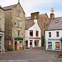 Buy canvas prints of Market Cross Lerwick Shetland Scotland by Pearl Bucknall