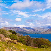 Buy canvas prints of Scenic Road Loch Na Keal Mull Panoramic by Pearl Bucknall