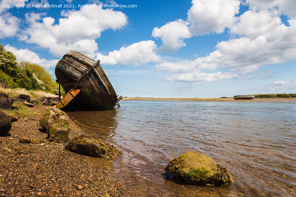 Traeth Dulas Ship Wreck Anglesey Wales Picture Board by Pearl Bucknall