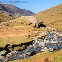 Buy canvas prints of Honister Pass Lake District Cumbria by Pearl Bucknall