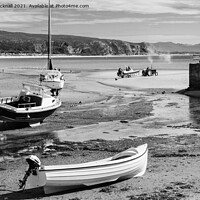 Buy canvas prints of Abersoch Harbour Llyn Peninsula North Wales by Pearl Bucknall