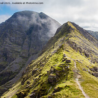 Buy canvas prints of Binn Chaorach ridge to Carrauntoohil Ireland by Pearl Bucknall
