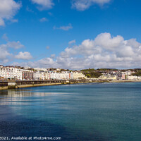 Buy canvas prints of Douglas Seafront Panorama Isle of Man by Pearl Bucknall