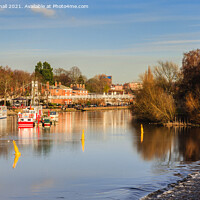 Buy canvas prints of River Dee in Chester City by Pearl Bucknall