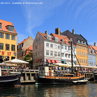Buy canvas prints of Nyhavn Waterfront Copenhagen Denmark by Pearl Bucknall
