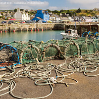 Buy canvas prints of Portpatrick Harbour Dumfries and Galloway Scotland by Pearl Bucknall