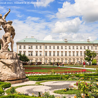 Buy canvas prints of Mirabell Palace Gardens Statue Salzburg Austria by Pearl Bucknall