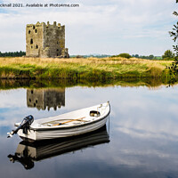 Buy canvas prints of Threave Castle Across River Dee Scotland by Pearl Bucknall