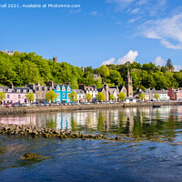 Buy canvas prints of Tobermory Reflections Isle of Mull by Pearl Bucknall