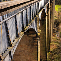 Buy canvas prints of Pontcysyllte Aqueduct Llangollen Wales by Pearl Bucknall