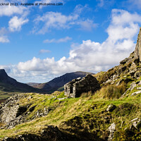 Buy canvas prints of Derelict Slate Quarry Workings in Snowdonia by Pearl Bucknall