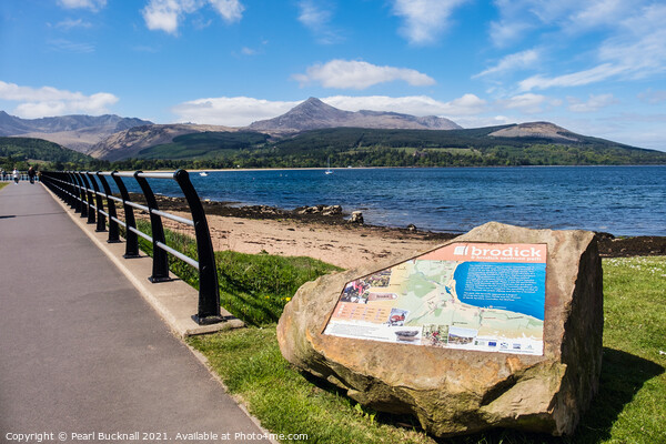 Brodick Bay Isle of Arran Scotland Picture Board by Pearl Bucknall