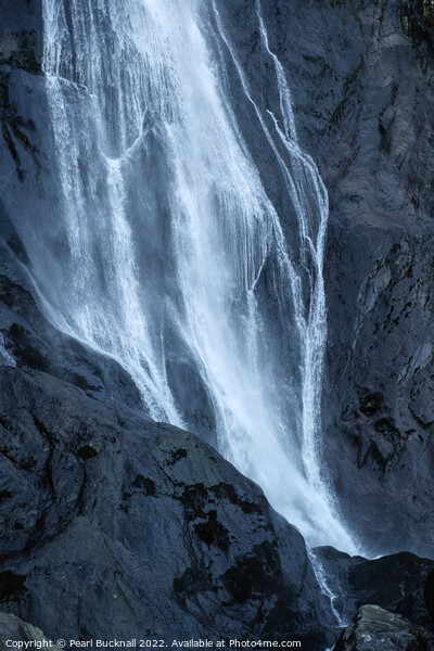 Aber Falls Waterfall Snowdonia Wales Picture Board by Pearl Bucknall