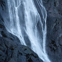 Buy canvas prints of Aber Falls Waterfall Snowdonia Wales by Pearl Bucknall