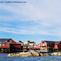 Buy canvas prints of Approaching Å Lofoten Islands Norway by Pearl Bucknall