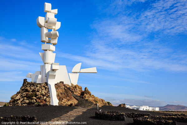 César Manrique Farmers Sculpture in Lanzarote  Picture Board by Pearl Bucknall