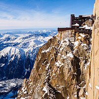 Buy canvas prints of Aiguille du Midi Chamonix France by Pearl Bucknall