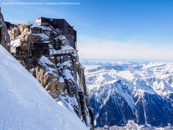 Aiguille du Midi Alps France Picture Board by Pearl Bucknall