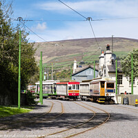 Buy canvas prints of Manx Electric Railway Laxey Isle of Man by Pearl Bucknall