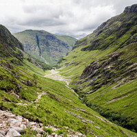 Buy canvas prints of Lost or Hidden Valley of Glen Coe Scotland by Pearl Bucknall