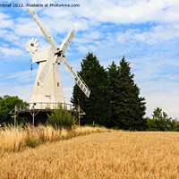 Buy canvas prints of Woodchurch Windmill Kent Countryside by Pearl Bucknall