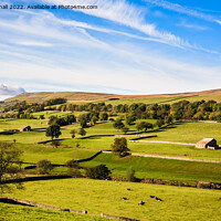 Buy canvas prints of English Country Landscape Wenslydale Yorkshire by Pearl Bucknall