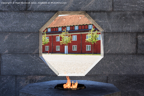 Danish National Monument of Remembrance Copenhagen Picture Board by Pearl Bucknall