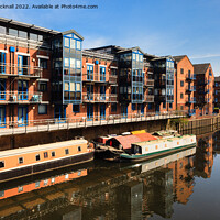 Buy canvas prints of River Aire Leeds Yorkshire by Pearl Bucknall
