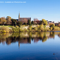 Buy canvas prints of Kelso Across the Tweed Scottish Borders Scotland by Pearl Bucknall