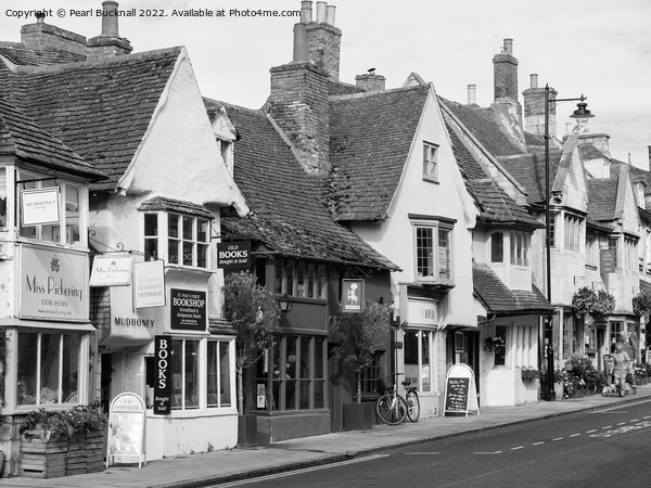 Historic Stamford Lincolnshire England Mono Picture Board by Pearl Bucknall