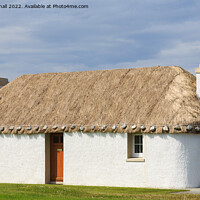Buy canvas prints of Cottage South Uist Outer Hebrides Scotland by Pearl Bucknall
