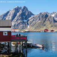 Buy canvas prints of Sund Lofoten Islands Norway by Pearl Bucknall