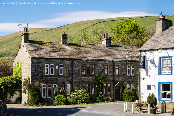 English Village Kettlewell Yorkshire Dales Picture Board by Pearl Bucknall