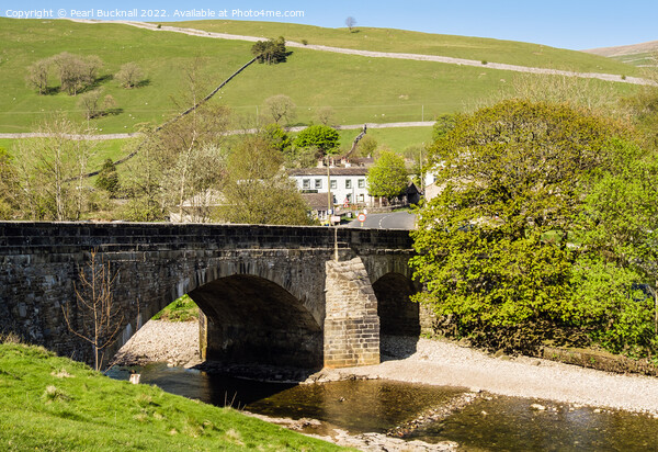 Kettlewell Bridge River Wharfe Yorkshire Dales Picture Board by Pearl Bucknall