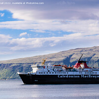 Buy canvas prints of CalMac Ferry Sailing to Mull by Pearl Bucknall