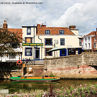 Buy canvas prints of River Stour Canterbury Kent by Pearl Bucknall