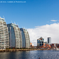 Buy canvas prints of Modern Architecture Salford Quays Manchester by Pearl Bucknall