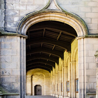 Buy canvas prints of St Salvator's Chapel Cloisters St Andrews Uni by Pearl Bucknall