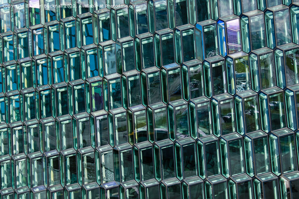 Glass Building Harpa Reykjavik Picture Board by Pearl Bucknall